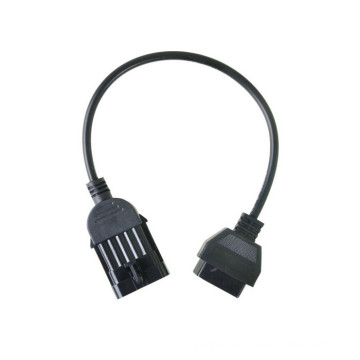 para Opel 10 pines a OBD2 OBD 16pin conector Compatible Cable de interfaz